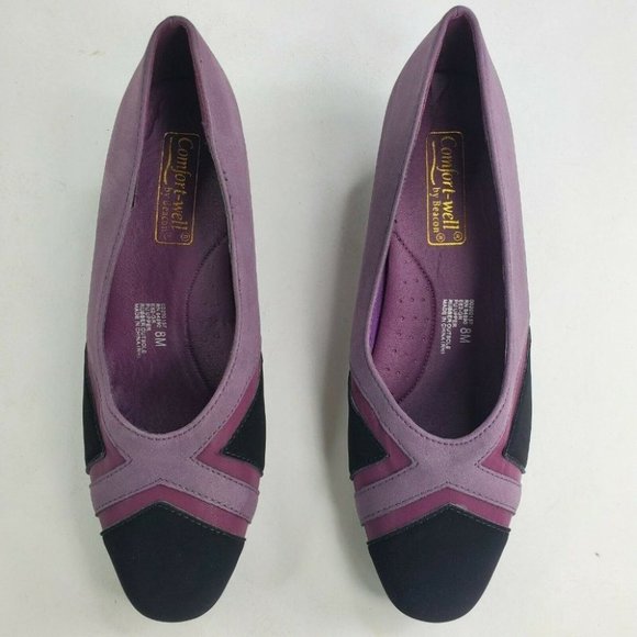 Comfort-well by Beacon Kitten Heels Multicolor Women's Slip On Pumps New - Picture 2 of 10